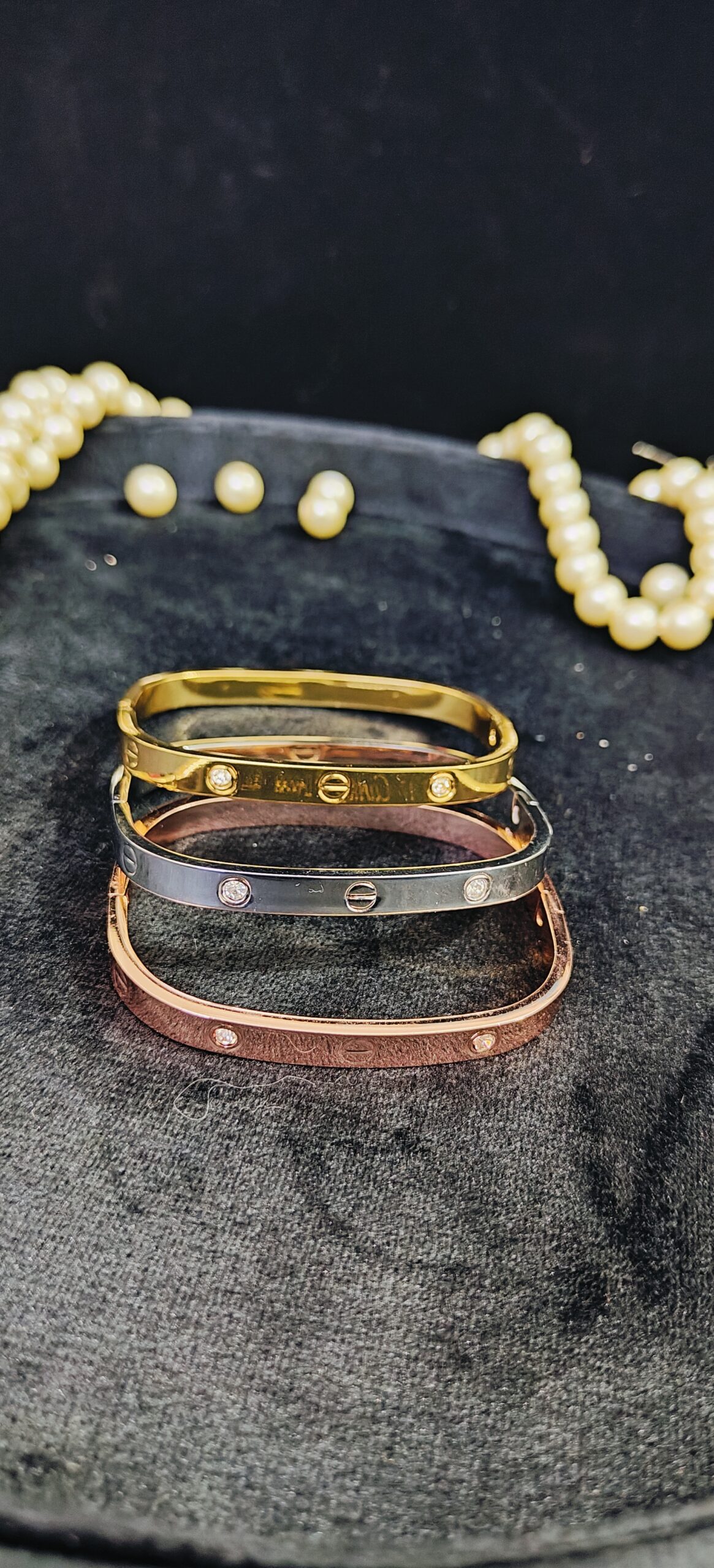 Anti Tarnish Bracelets Set of Three