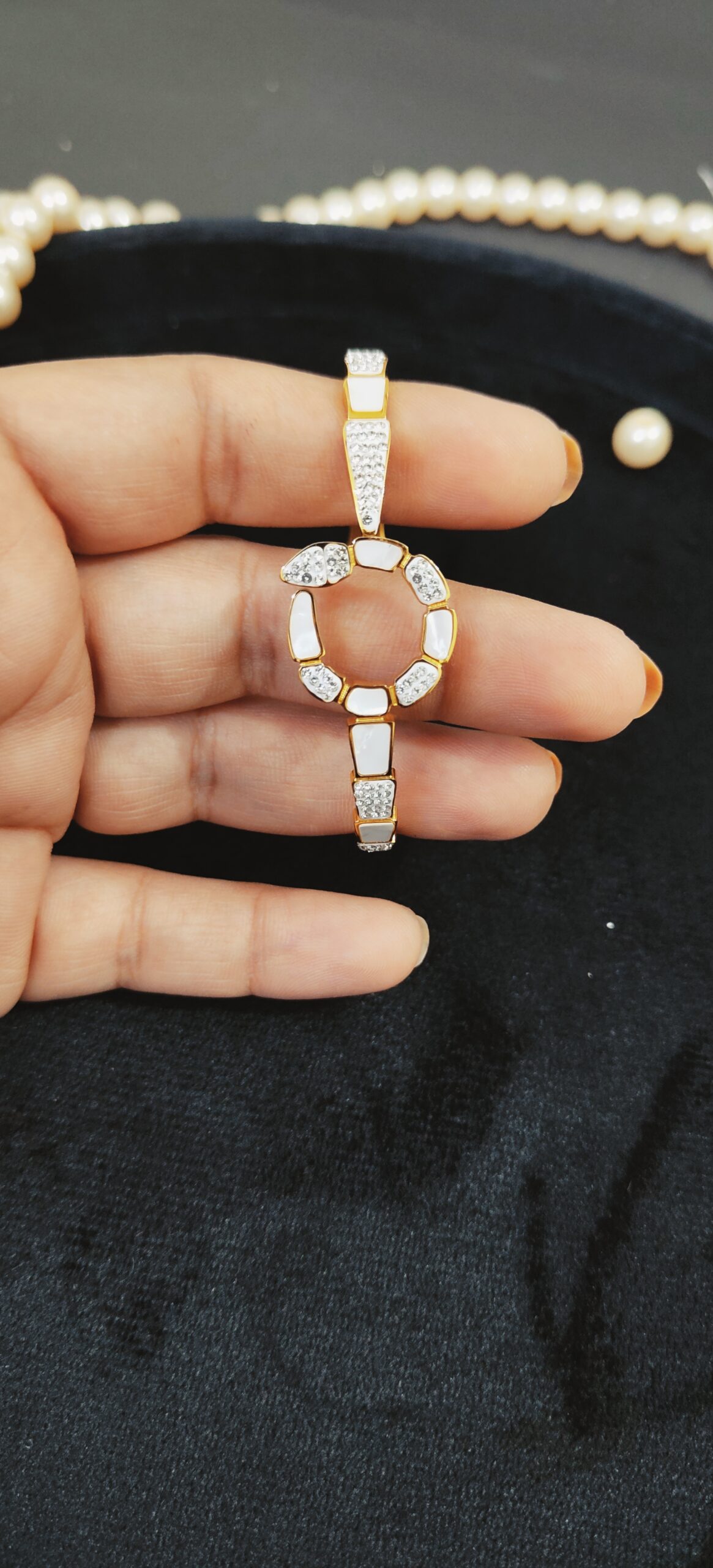 Anti Tarnish White Stone Bracelet