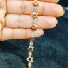 Anti Tarnish White Stone Star Bracelet