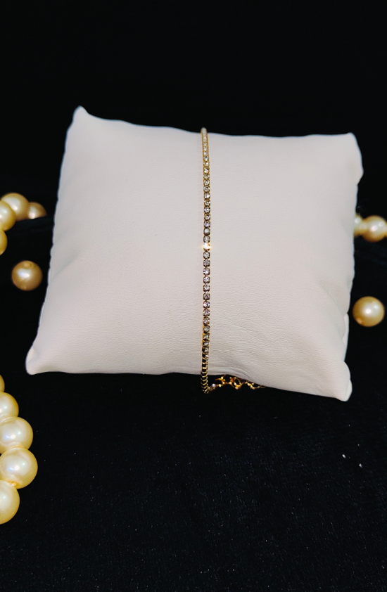 White Stone Anti Tarnish Bracelet