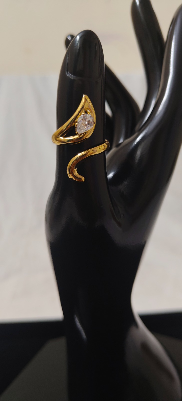 White Stone Anti Tarnish Ring