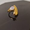 White Stone Anti Tarnish Ring