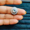 Anti Tarnish Blue & White Stone Premium Ring