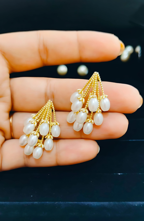 Anti-Tarnish Dewdrop Cluster Studs