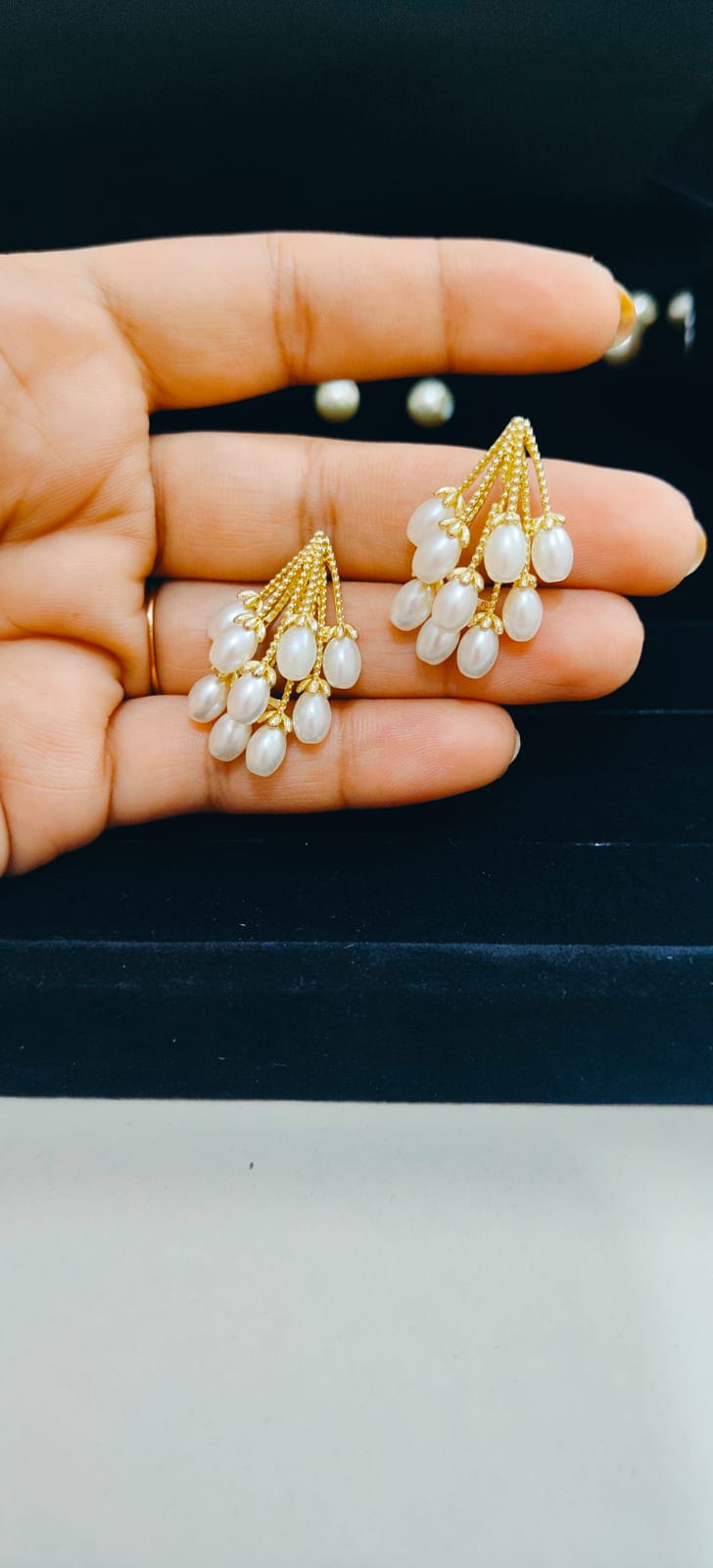 Anti-Tarnish Dewdrop Cluster Studs