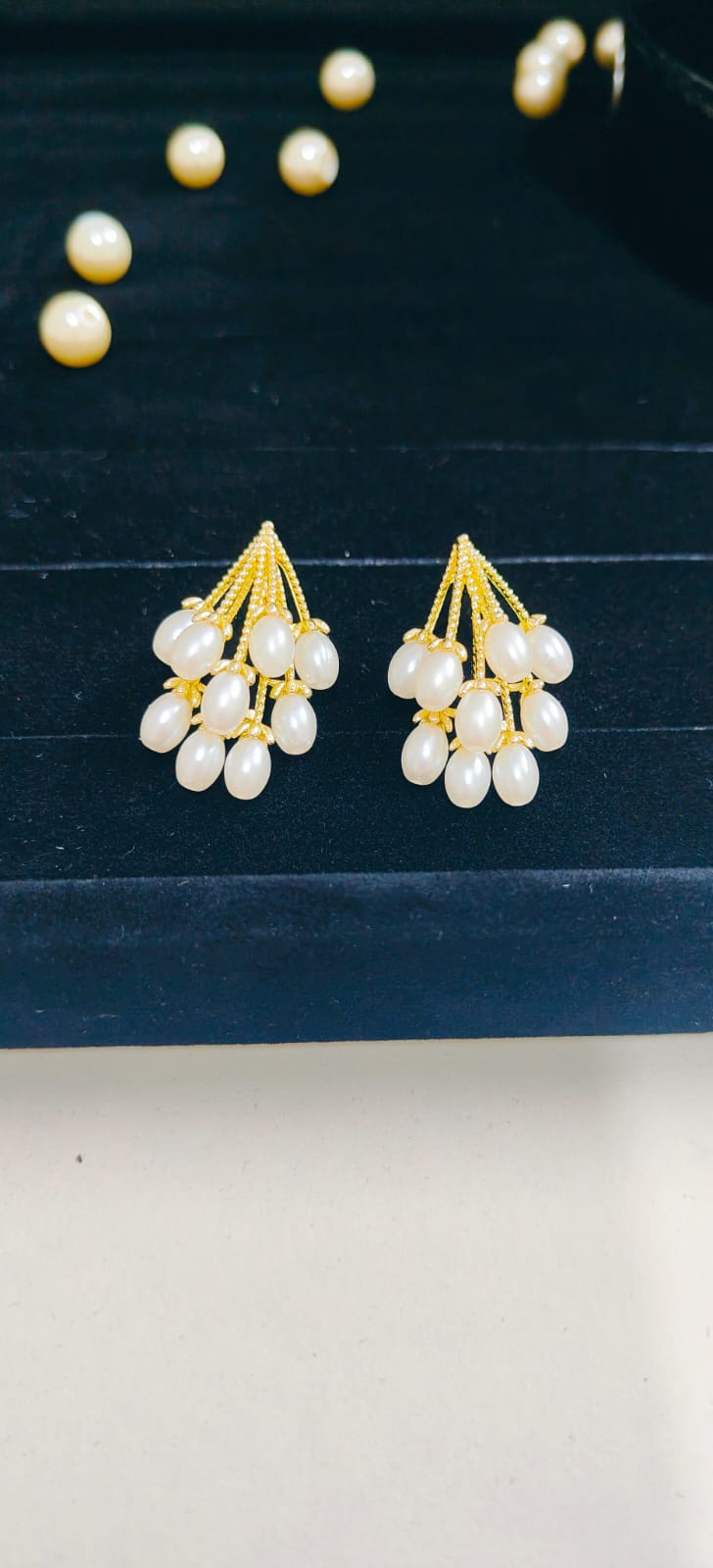 Anti-Tarnish Dewdrop Cluster Studs