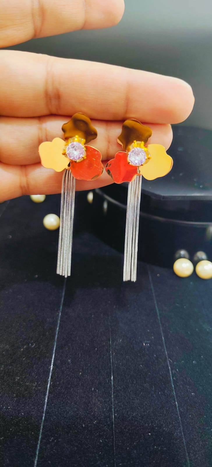 Anti-Tarnish Flora Cascade Dangles