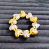 Anti Tarnish Gold Plated Premium Heart Style Bracelet