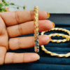 Anti Tarnish Gold Plated Premium Set of 3 Bracelet