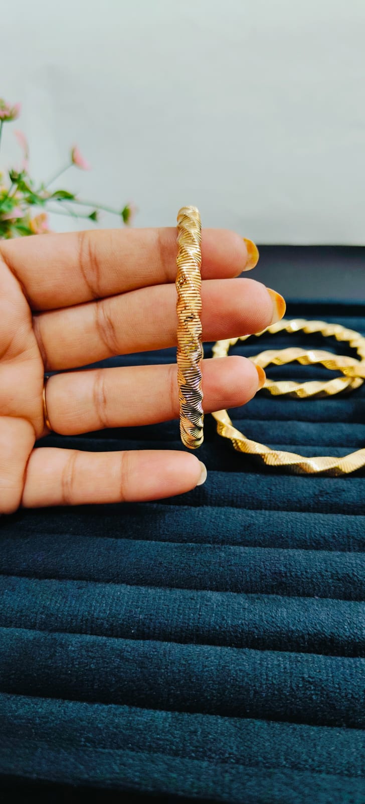 Anti Tarnish Gold Plated Premium Set of 3 Bracelet