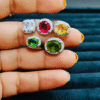Anti Tarnish Multi Colors Stone Premium Ring