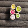 Anti Tarnish Multi Colors Stone Premium Ring