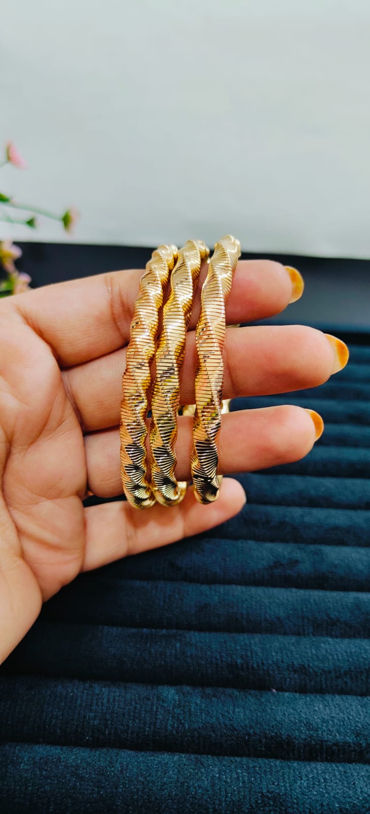 Anti Tarnish Gold Plated Premium Set of 3 Bracelet