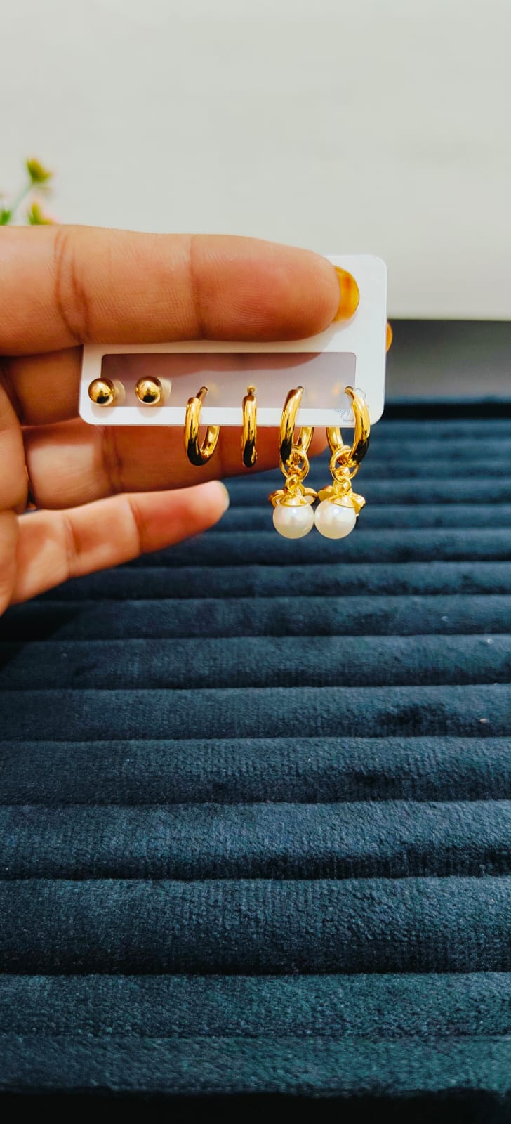 Anti-Tarnish Set of 3 Premium Earrings