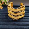 Anti Tarnish Waves Gold Plated Premium Bracelet