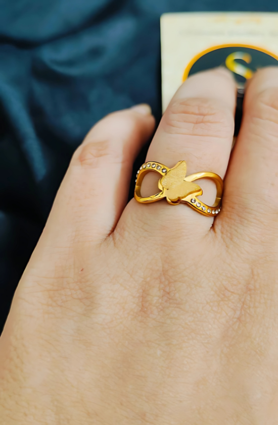 Anti-Tarnish Dazzle Duo Ring