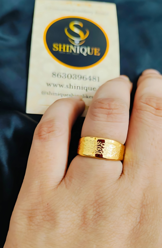 Anti-Tarnish Golden Ring