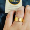 Anti-Tarnish Golden Ring