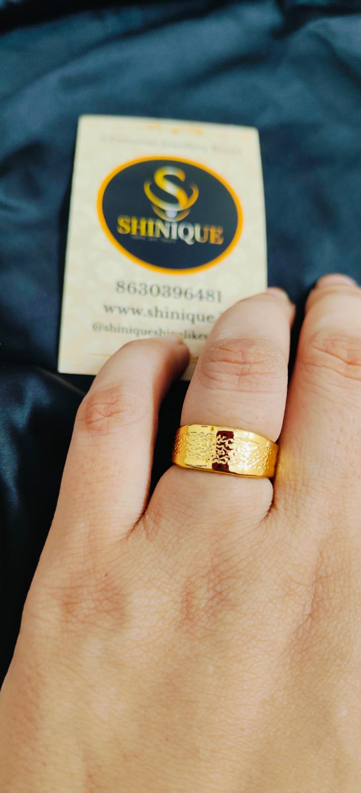 Anti-Tarnish Golden Ring