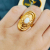 Anti-Tarnish Moonlit Aura Ring
