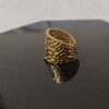 Anti Tarnish Regal Texture Ring