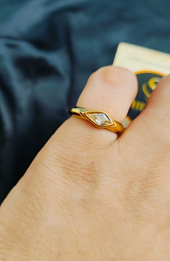 Anti-Tarnish Timeless Spark Ring