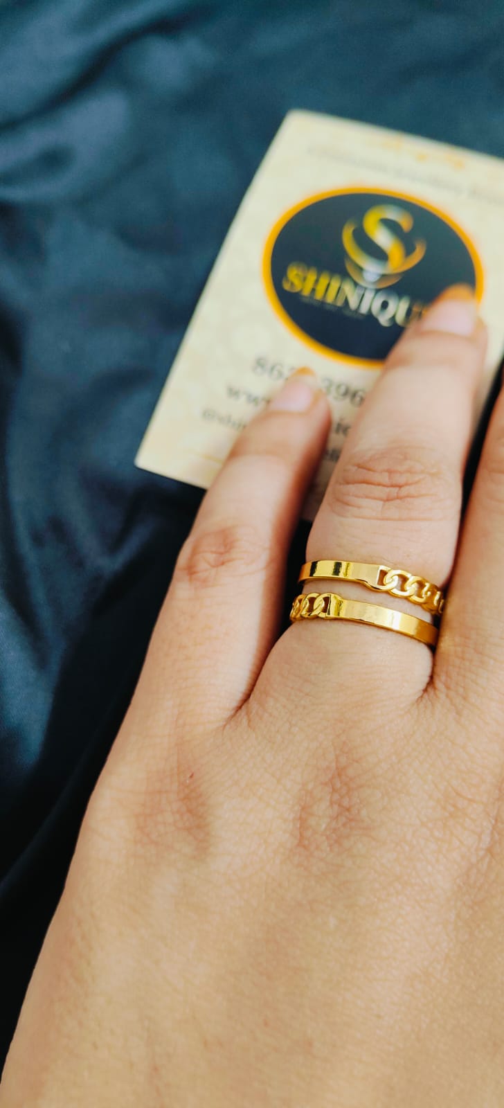 Anti-Tarnish Golden Aura Ring